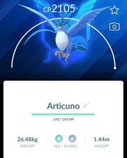 Articuno |  Pokémon PTC GO | Mini PTC