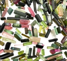 Natural Multi Tourmaline Pencil Rough Loose Gemstone Lot 100 CT