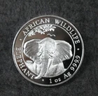 2021 Somalia 1 oz Silver Elephant BU - Comes in a APMEX Plastic Flip