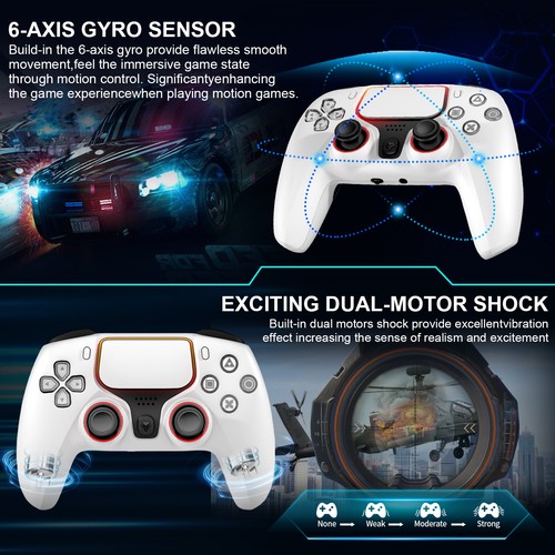 Controller di gioco 3 in 1 (Bluetooth/2.4G/cablato) per PS4/PC/iOS/Android - Foto 15 di 21