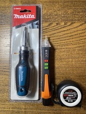 Makita Ratchet Screwdriver D-58833 + Voltage Pen Tester + 3m Tape | New