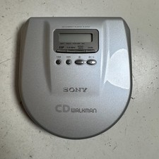 Vintage Sony Walkman D-E707 Silver Mega-Bass G-Protection Compact CD Player