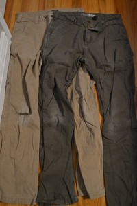 Carhartt Thrashed Distressed Canvas Relaxed Fit Work Pants Mens 32x32 lot of 2