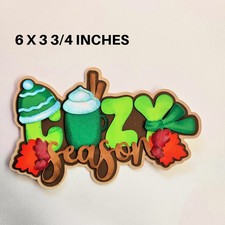 COZY SEASON WINTER TITLE scrapbook premade paper piecing 3D die cut Rhonda