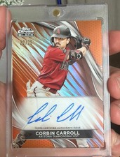 Corbin Carroll 2024 Topps Chrome Black Orange Refractor Auto /25 Diamondbacks 🔥