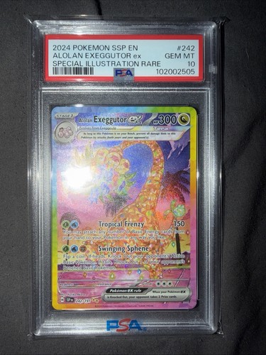 Alolan Exeggutor ex graded PSA 10 for sale on eBay