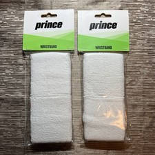 2 pack lot bundle Prince Wristbands 3" Tennis Pickleball Sports All White