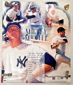 Mickey Mantle New York Yankees 20 x 24 PHOTO FILE 1999 Poster Photo NICE RARE