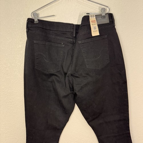 Levi Strauss Black Stretch High Rise Skinny Jeans Womens Size W35 L30 Casual New - Picture 5 of 14