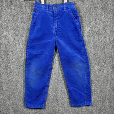 Vintage OshKosh B'Gosh Vtg 90s Blue Corduroy Pants Little Kids Size 5 S Slim