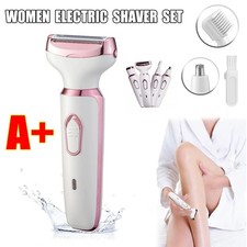 4 In 1 Women Electric Shaver Rechargeable Waterproof Razor Trimmer US