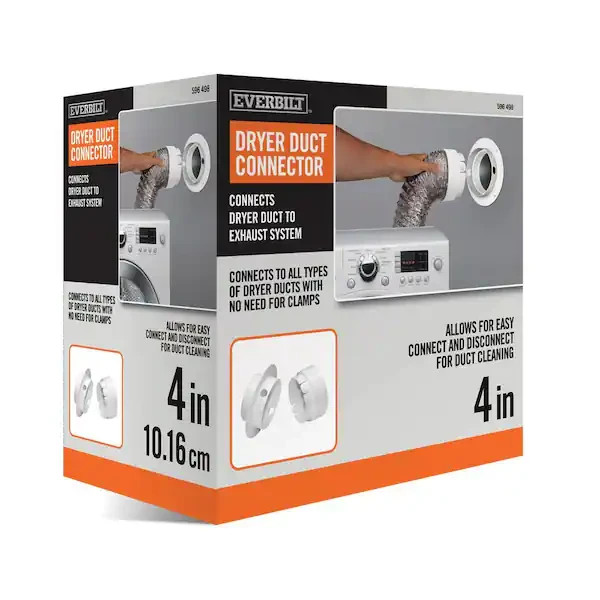 Everbilt 4 in. Dryer Vent Duct to Wall Connector - EZCNHD - Free Shipping