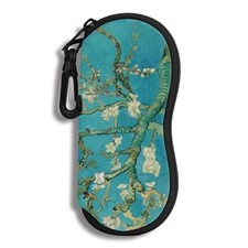 Sunglasses Soft Case Ultra Light Neoprene Zipper One Size 1 2b-almond Blossom