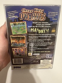 Three Dirty Dwarves (Sega Saturn 1996) CIB Complete in Box w Manual.