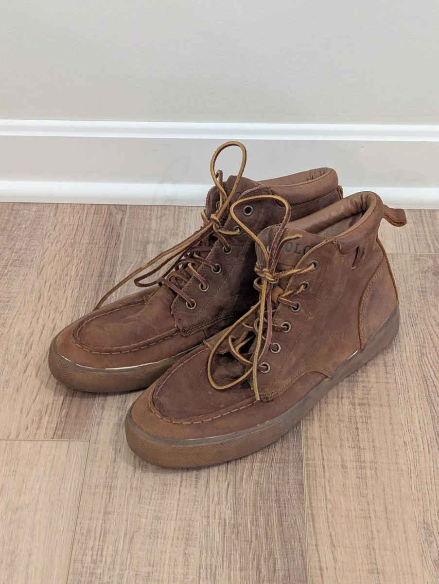 Polo Ralph Lauren Casterton Chukka Boots Shoes 11D Brown Suede Leather Polo Ralph Lauren Chukka Boots for Men for sale | eBay main image 4