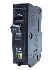 Square D -QO120- 20A -1-Pole Plug-In Circuit Breaker 120/240V UL Listed NEW