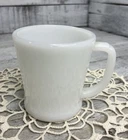 VINTAGE FIRE KING MILK GLASS COFFEE CUP MUG MILK GLASS ANCHOR HOCKING 🤍