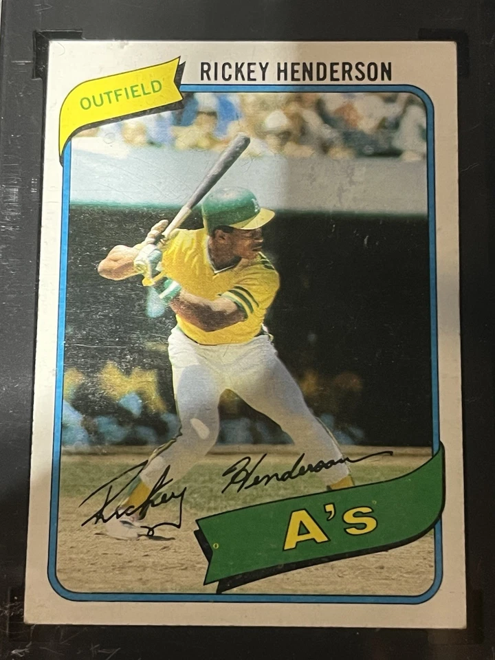 1980 Topps - Rickey Henderson #482 (RC) calificado SGC 7 casi nuevo Foto 3 de 4