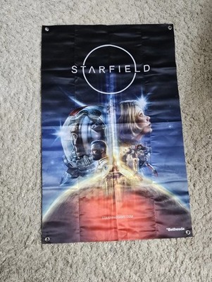 Rare Starfield Journey Through Space Cloth Wall Flag / Banner by Bethesda.  ￼
