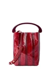 DRIES VAN NOTEN Striped Red Top Handle Bag New & Authentic