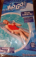 Best Way Deluxe Comfort Mat 12+ H20 Go! Pool Float Inflatable 64.6"×24.8"×7.1"