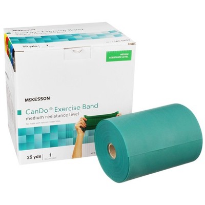 McKesson CanDo Exercise Resistance Band Green Medium Resistance 5'' x 25 Yd 1