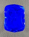 Boyd's Crystal Art Glass HEART TOOTHPICK HOLDER Cobalt Blue White Swirl NOS — photo 5