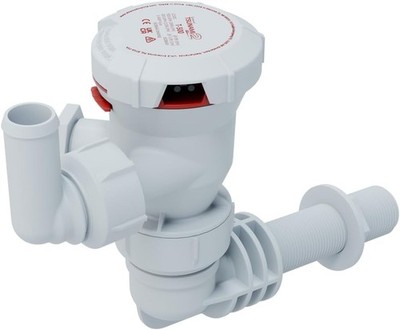 Attwood Tsunami MK2 Aerator Pump T500 (12V), 500 GPH, Thru-Hull Elbow with Fitti
