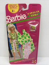 Barbie Hawaiian Fun Fashions 7254 New In Package Mattel 1990