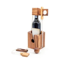 BSIRI Wine Bottle Puzzle - Challenging 3D Wooden Wine Bottle Holder and Wine ...