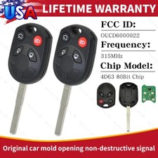 2pc4pc For 2013 2014 2015 2016 2017 2018 Ford Focus Escape Car Remote Key Fob