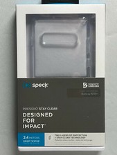 Image of Speck Presidio Stay CLEAR Dual Layer Case Cover For Samsung Galaxy S10+ Plus