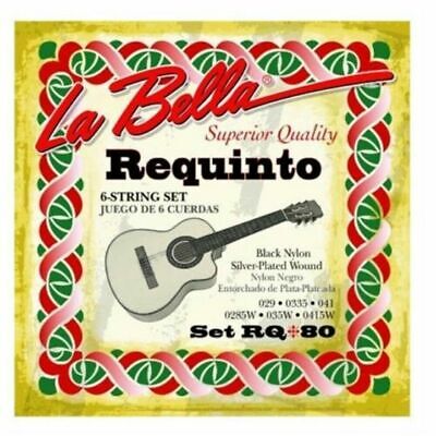 La Bella RQ80 Requinto Strings Black Nylon Silver Plated Wound 6 String Set  | eBay