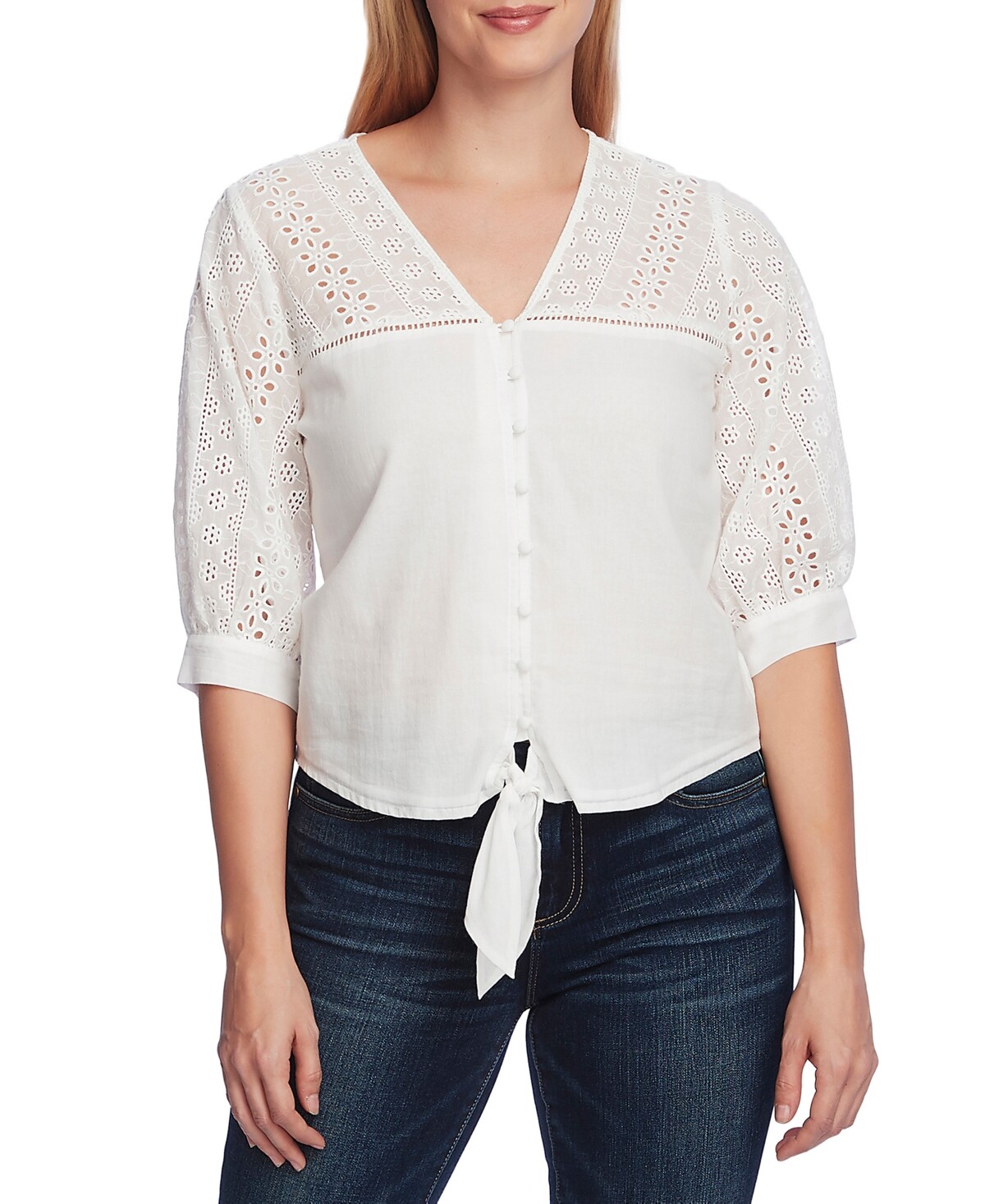 vince camuto tie front top