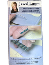 NEW Beadalon Jewel Loom Beading Loom Kit with Needle Threader Pouch Instructions