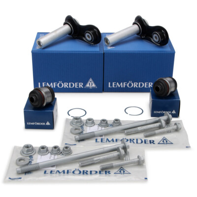 2x LEMFÖRDER Integrallenker Lagerbuchsen Schrauben für BMW E60 E61 E63/64 hinten
