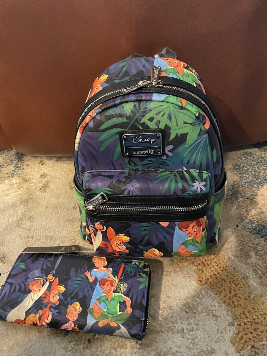 Loungefly Disney Peter Pan Scenes Mini Backpack & Wallet  display picture 3