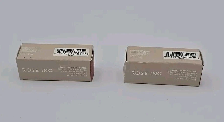 Rose Inc Satin Lip Color Lipstick  Refill In Graceful Lot Of 2 New - Image 2 of 4