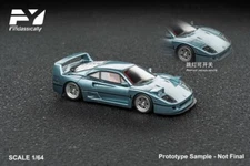 Findclassically 1:64 F40 Indonesian custom Ice Blue Diecast Model Car