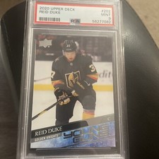 2020-21 Upper Deck Reid Duke Young Guns Graded PSA 9