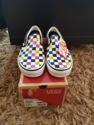 checkered vans size 3.5