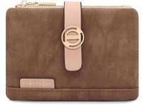 Reetee Damen GeldböRse Klein Pu Leder Portemonnaie Mit Zipper MüNzfach