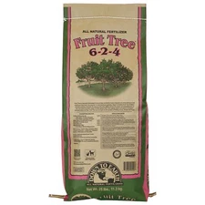 Down To Earth Organic Fruit Tree 6-2-4 All-Natural Fertilizer Mix, 25 lbs