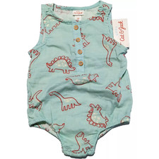 0-3M Dinosaur Print Romper Baby Dino One-Piece BRAND NEW