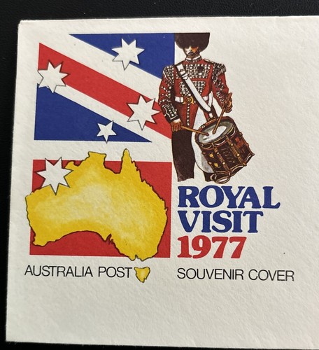 Australian Souvenir Cover 1977 Royal Visit - Picture 2 of 4