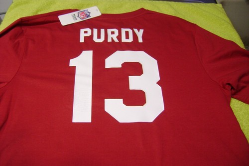San Francisco 49ers Football Shirt #13 BROCK PURDY MEN LARGE NEW NFL Super Bowl - Picture 4 of 5