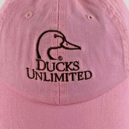 NOS Ducks Unlimited Pink Adjustable Trucker Hat B… - image 1