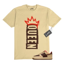 Air Force 1 Light British Tan Sesame Picante Red Cacao Wow T Shirt to Match Q1