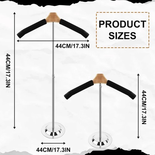 2 Pack Adjustable T Shirt Display Flexible Shoulder Stand,17- 31 InchT Shirt ... - Picture 2 of 7