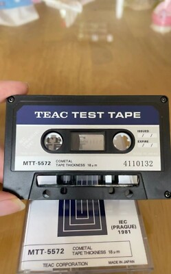 1PCS TEAC MTT-5572 TEST TAPE TAPE PATH CHECKER C-60 TYPE 18UM new